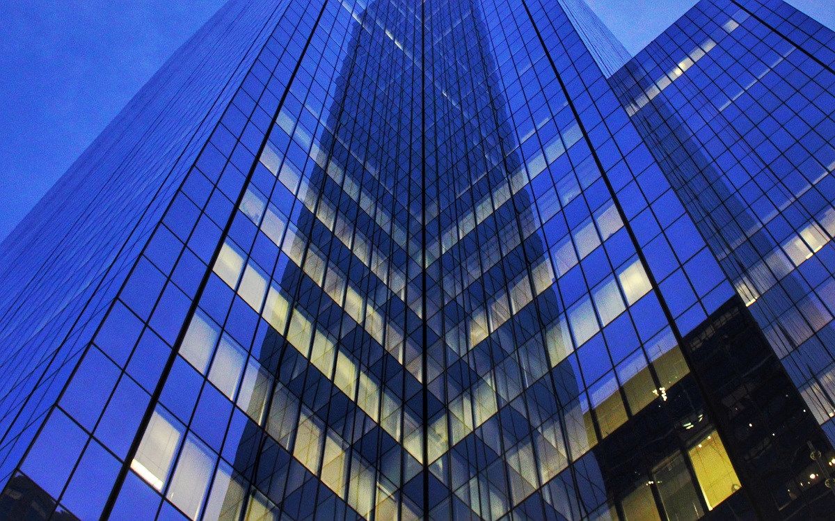 Downtown Toronto skyscraper glass windows