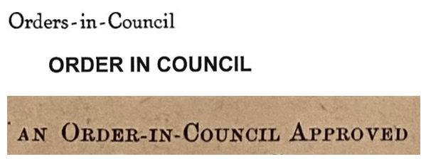 Finding Ontario Orders in&nbsp;Council